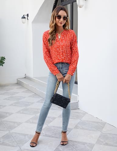 Image of Blooming Jelly Women's Long Sleeve Blouses Dressy Casual Business Work Tops