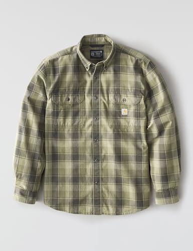 Image of Carhartt Men's Fort Loose Ls Plaid Shirt
