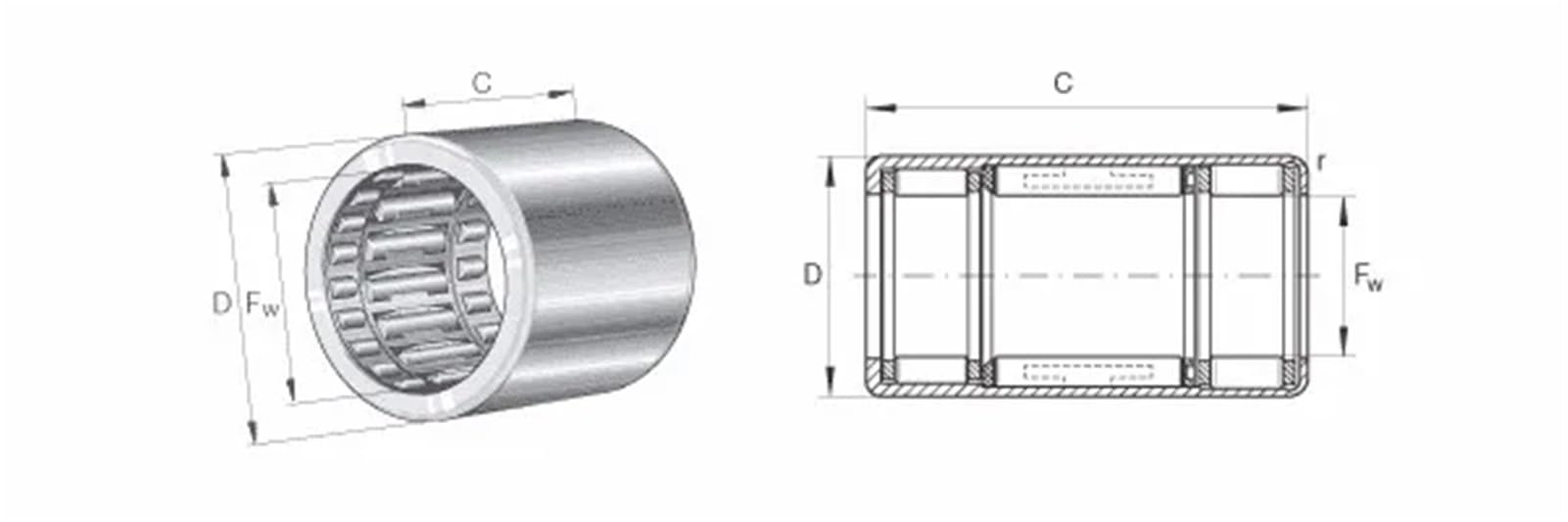IKO NAST17ZZ Needle Roller Bearing