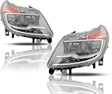 Replacement for Ram 2014-2022 ProMaster Headlight Assembly Pair Set with DRL for 1500/2500/3500 Van Including Bulbs, Left & Right Sides, DOT and SAE Compliant, OEM: 68154588AK, 68154589AK