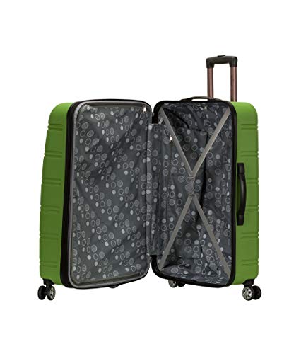Image of Rockland Melbourne Hardside 3 Piece Expandable Spinner Wheel Luggage Set, (20 inch /24 inch /28 inch), Green
