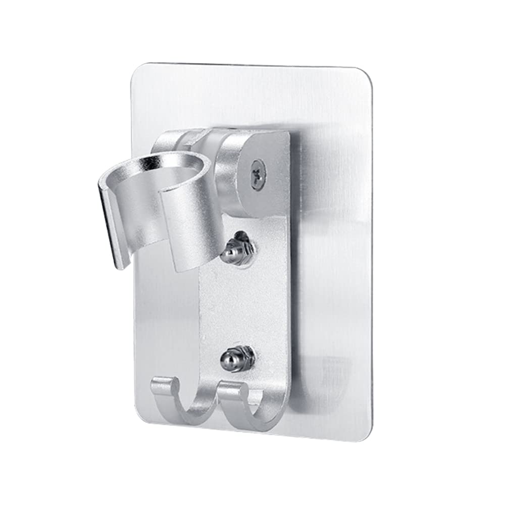 Shower Head Holder Self Adhesive Handheld Shower Bracket Adjustable Shower Holder Wall Mount Shower Bracket for Bathroom Bathtub