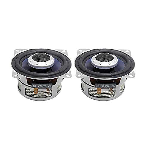 JINGERL 40W 4 OHMディープベース同軸スピーカーユニット4インチカーサブウーファーアルミニウム洗面台車の変更ホームシアターDIY 2 PC (Color : 2 Pieces)