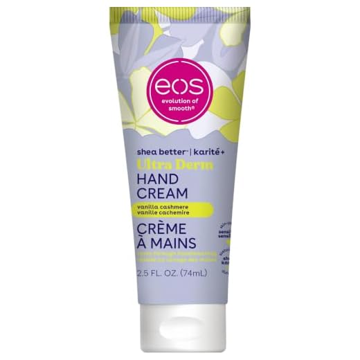 eos Shea Better Hand Cream - Vanilla Cashmere | Instant Hydration + Lasting Protection | 2.5 oz