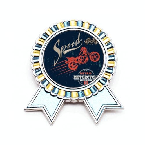 Broche moto mécanique métal taille M le cadeau parfait pour motard