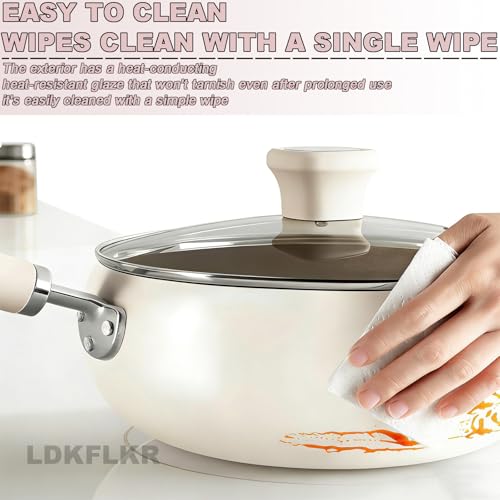 Wok rectangular de titanio 24 cm con tapa miniatura 6