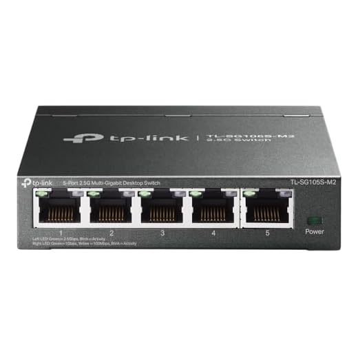 TP-Link TL-SG105S-M2, 5 Port Multi-Gigabit 2.5G Unmanaged Ethernet Switch