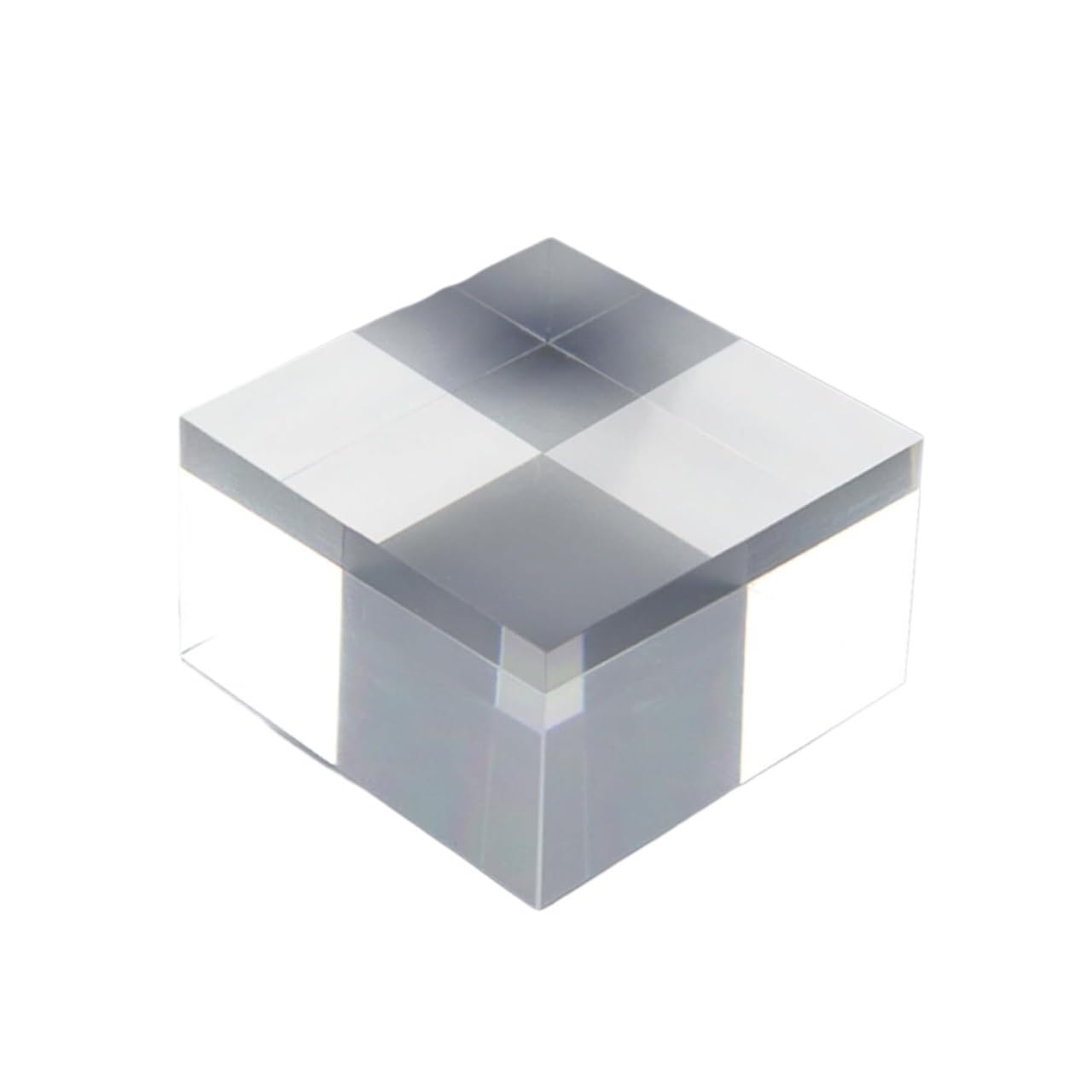 LQZAXSRDR Clear Acrylic Display Block, Acrylic Display Block Clear Solid Polished 2 Pcs Cube Stands 0.5-3cm(2.5cm)