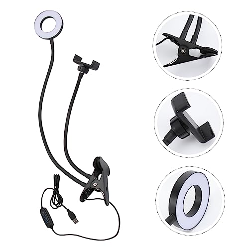 Balacoo Mobile Phone Led Light Clip on Desk Light for for Camera Beauty Dimmable Phone Holder
