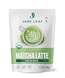 Jade Leaf - Organic Japanese Matcha Latte Mix - Make Delicious Matcha Green Tea Powder Lattes at Home [150g pouch]