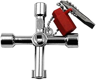 (6-Way) Radiator Key,Meter Box Key for UK Electric Gas Heating Electricity Key,Meter Box Key Gas Meter Box Key Radiator Bleed Key Valve Key Square Triangle Round Key Water Tap Faucet Open-Key Wrench