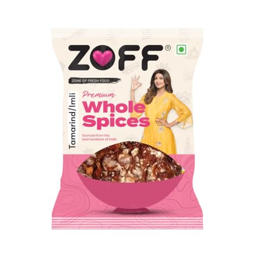 Image of Zoff Tamarind Seedless - Soft & Tangy Imli for Cooking - 100% Natural & Chemical-Free - Ready-to-Use Tamarind Pulp for Chutney, Curries, Rasam & Indian Recipes - No Preservatives - 1Kg
