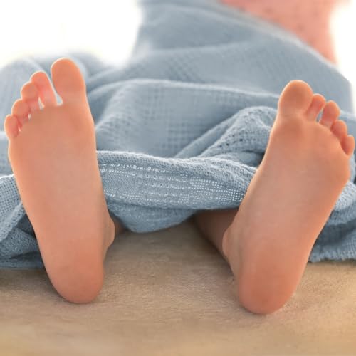 Roba Coperta Per Neonati E Bambini Lil Planet - Effetto Maglia - Cotone Biologico - Certificato Gots - 80 X 80 Cm - Idrorepellente - Traspirante E Lavabile - Per Lettino, Culla E Carrozzina - Azzurro - 3