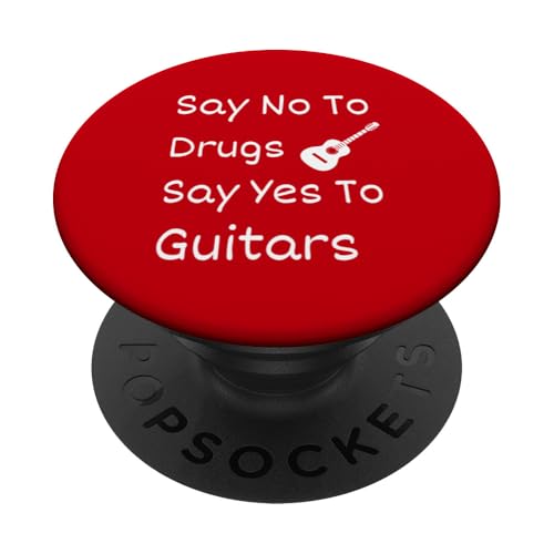 Di no a las drogas, di sí a las guitarras Red Ribbon Week 2022 PopSockets PopGrip Adhesivo