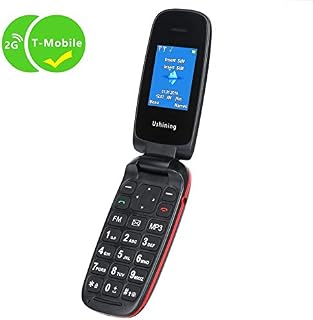 Ushining Unlocked Flip Cell Phone GSM 2G Dual SIM Dual Standby for T