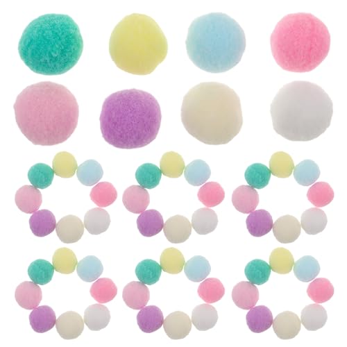 Pompones para manualidades elásticos y resistentes que no pierden la forma ULTECHNOVO 1000 unidades
