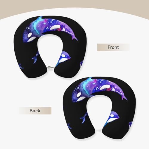 Almohada de poliéster negra ajustable para cuello miniatura 3