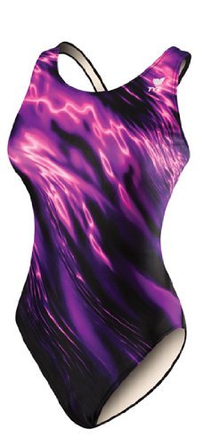 TYR Youth Neptune Maxback Maillot Anti-Chlore Haute Performance UPF 50+