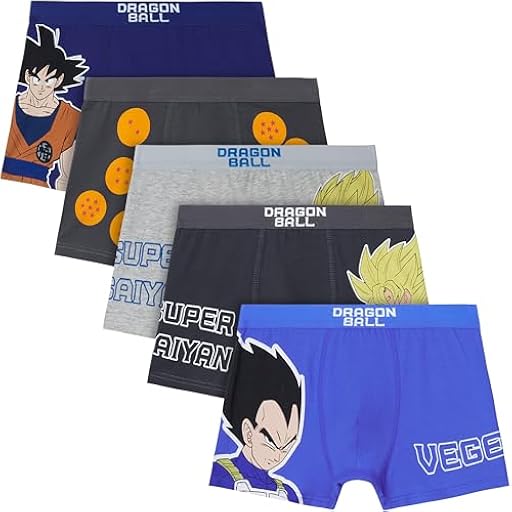 Get Trend Dragon Ball Super Calzoncillos Niño Boxer Algodon Elástico, Pack 5 Ropa Interior, 7-15 Años, Goku Vegeta Regalos de Anime Manga (13-14 Años, Multi Dragon Ball) | Ya disponible en tu tienda friki favorita! En mundofriki.es! Get Trend Dragon Ball Super Calzoncillos Niño Boxer Algodon Elástico, Pack 5 Ropa Interior, 7-15 Años, Goku Vegeta Regalos de Anime Manga (13-14 Años, Multi Dragon Ball) | Ya disponible en tu tienda friki favorita! En mundofriki.es!