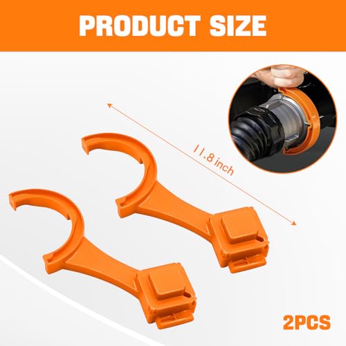 Image of wuyaoyao 2PCS RV Sewer Hose Wrench, Multi-Purpose RV Sewer Hose Removal Tool to Connect and Disconnect Sewer Hoses, RV Sewer Hose Tool Fit Most 3 Inch and 4 Inch Male /Female Hose Caps