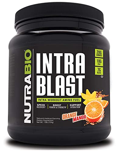 NutraBio Intra Blast Electrolyte Performance Matrix (723 g) 30 Servings, Orange Mango NutraBio Intra Blast Electrolyte Performance Matrix (723 g) 30 Servings, Orange Mango