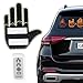 The Glogesture - LED Hand Sign,2024 New LED Hand Sign for Car, Fun Car Finger Light with Remote, Finger Lights, Glogesture Hand Light,Funny Led Car Gadgets and Accessories