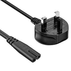 2M long LG TV Power Cable for LG TV 24" 28" 32" 40" 43" 48" 49" 50" 55" 60" 65" 75" 80" 85" LCD HD Smart 4K TVs 2 Prong AC Power Cord, Samsung/TCL/Sony/Toshiba/Hi... TV Replacement Cable