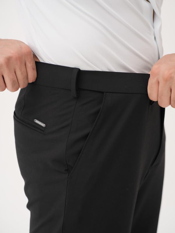 Image of The Pant Project Luxury PV Lycra Stretchable Formal Pants for Men | Stylish Relaxed Fit Men's Wear Trousers for Office or Party | Mens Fashion Dress Trouser Pant