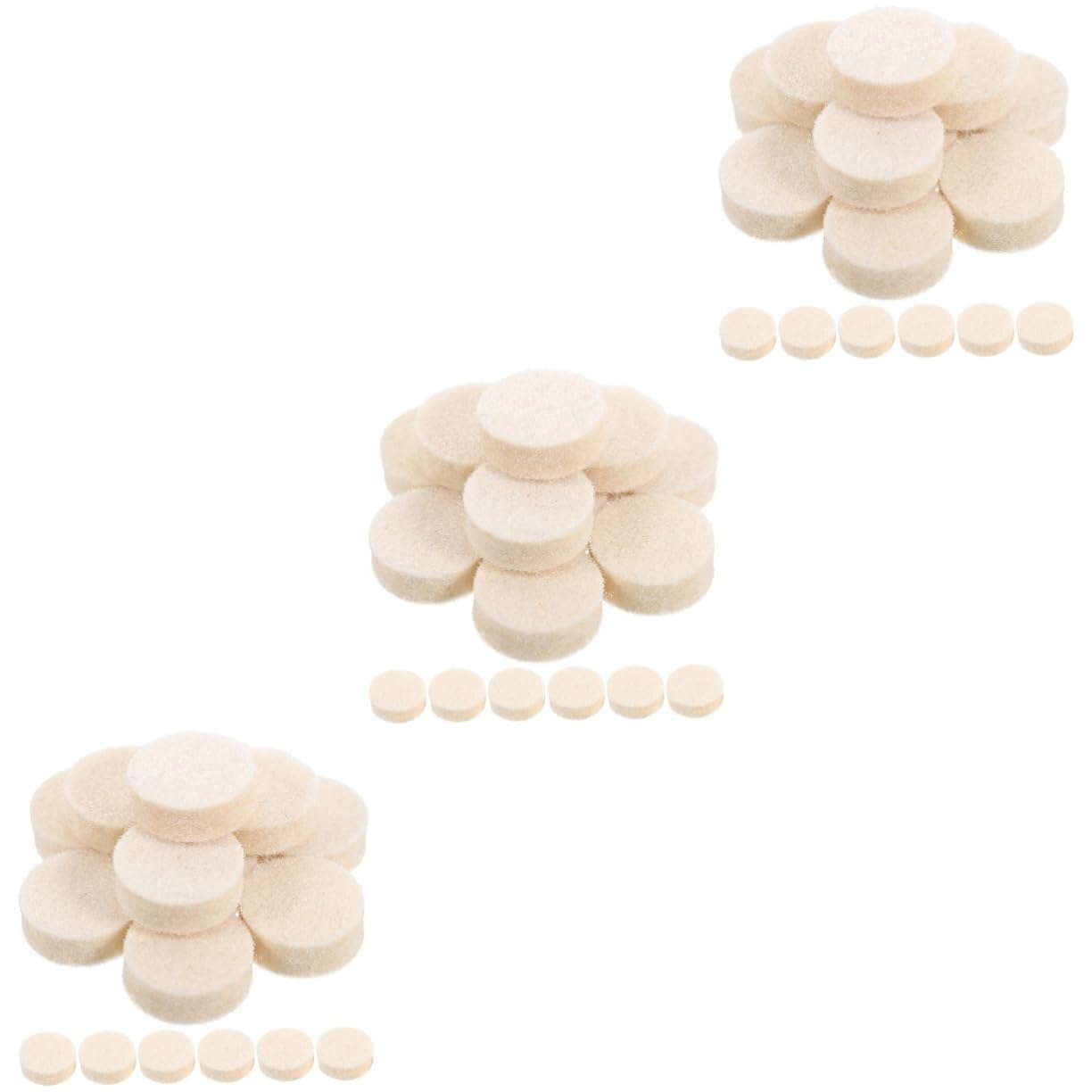 Zerodeko 3 series Kit De Pulido Para Herramientas Rotativas Rueda De Pulido De Fieltro De Lana Almohadilla De Pulido Kit De Accesorios Para Herramientas Rotativas Ruedas De 100 piezas*3