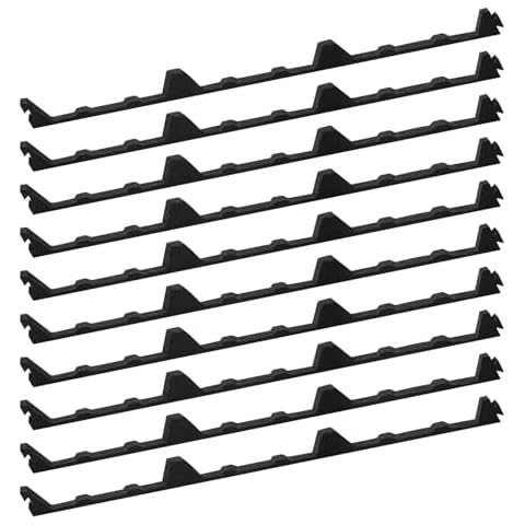 SuperDi 12in Inside 10Pcs - 12" Classic Ribbed Profile Foam Closure Strip Fits for Metal Corrugated Roofing Panels Sheets - 3' Long Intside Roof Closure Strips (Closed-Cell Foams Material) Cover