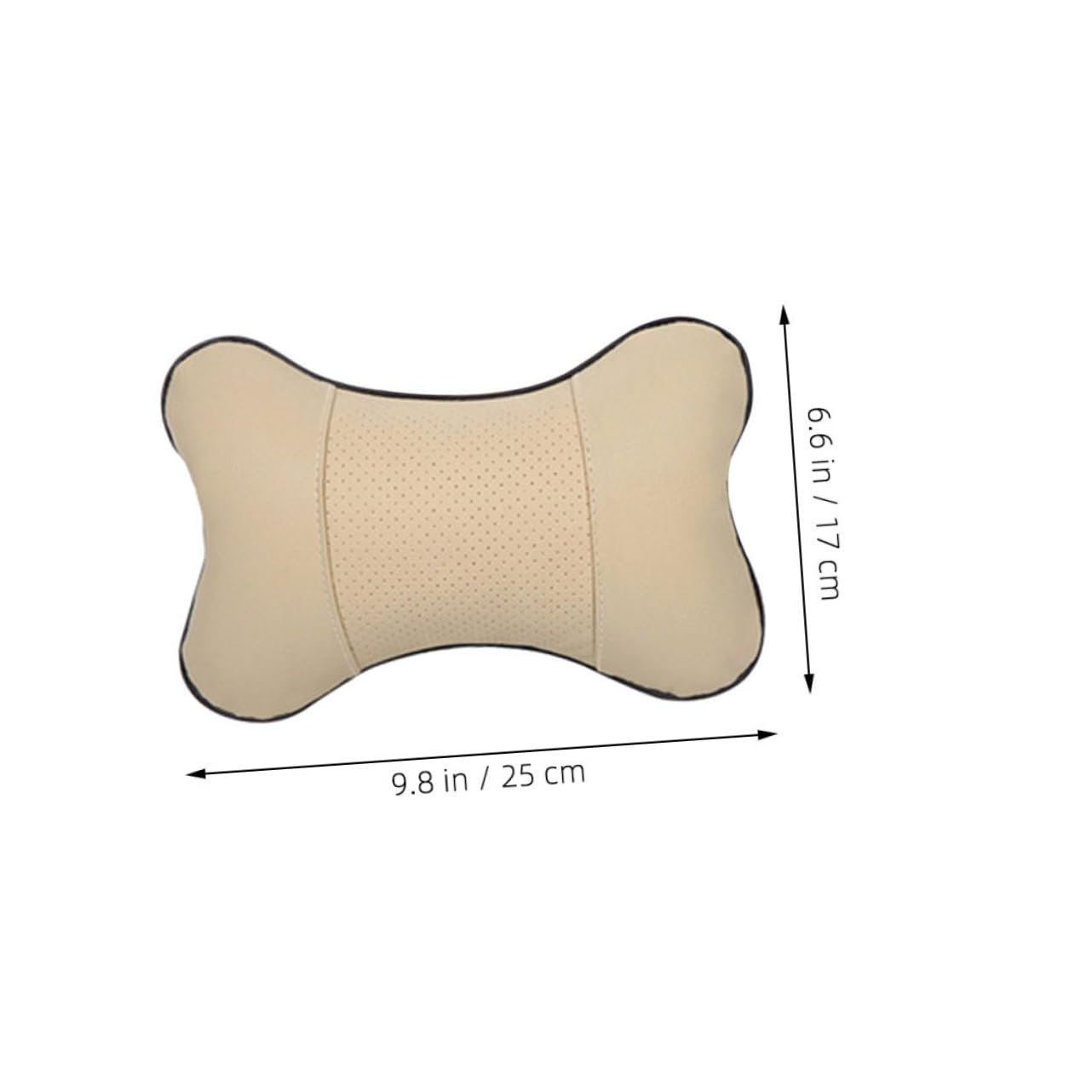 BRIGHTFUFU Car Headrest Pillow Bone Shape Neck Cushion for Car Seats Soft and Artificial Elegant Design for Comfort and Support While Traveling