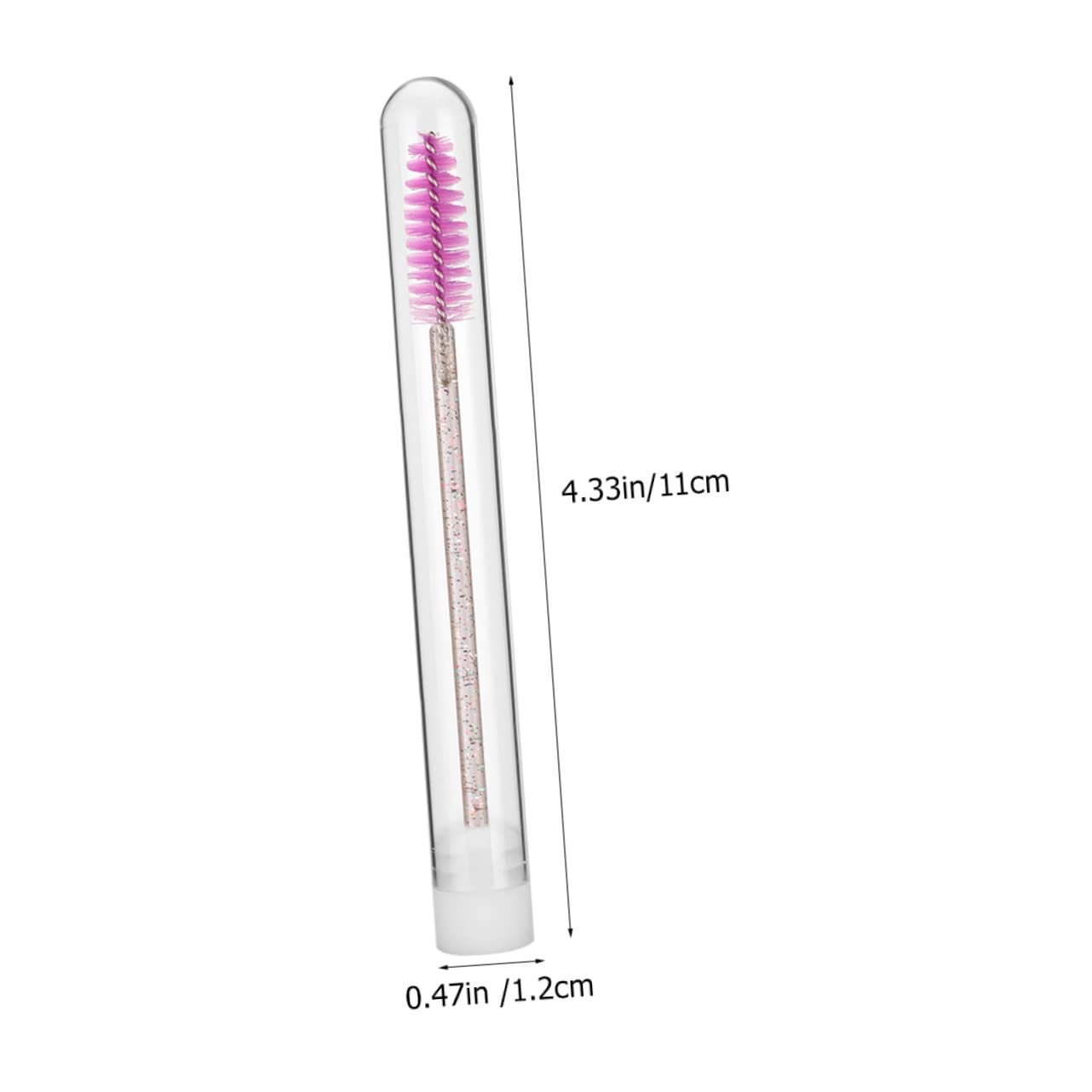 SOESFOUFU 5pcs Disposable Mascara Brush Lash Eyelash Applicator Plastic Makeup Tools Comfortable Handle Great for Beginners