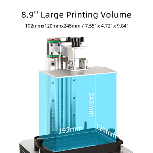 Image of ANYCUBIC Photon Mono X 3D Printer, UV LCD Resin Printer with 8.9 inch 4K Monochrome Screen, WiFi Control and Fast Printing, Printing Size 192mmx120mmx245mm / 7.55inx4.72inx9.84in
