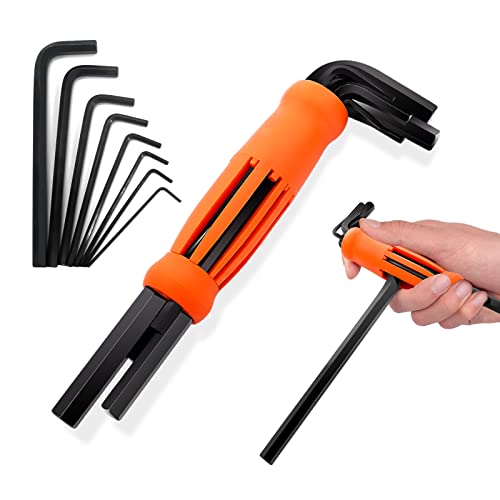 Ieusew Allen Wrenches Sets 8-piece Hex Key Set Metric Sizes 2mm 2.5mm 3mm 4mm 5mm 6mm 8mm and 10mm