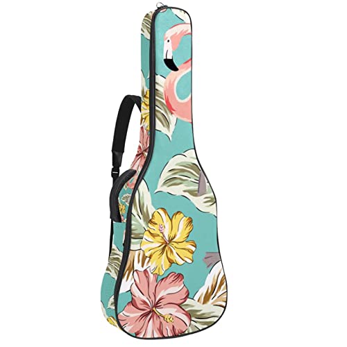 Hondank Housse de protection rembourrée pour guitare acoustique classique Motif flamant rose et oiseaux Jaune Hibiscus… - Les Beatles, Paul McCartney, John Lennon, RIngo Starr, George Harrison Hondank Housse de protection rembourrée pour guitare acoustique classique Motif flamant rose et oiseaux Jaune Hibiscus…