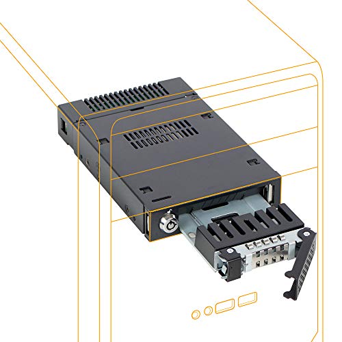 ICY DOCK 2.5” U.2 NVMe SSD Mobile Rack for External 3.5” Drive Bay | ToughArmor MB601VK-1B