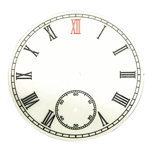 Steel Enamel Pocket Watch Dial Wristwatch Plate Dial Fit for Hand Winding 6497, 6498 Movement 38.9MM