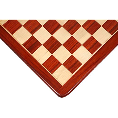 Plateau d'échecs en Bois de Rose et érable massif de 19 pouces fait main