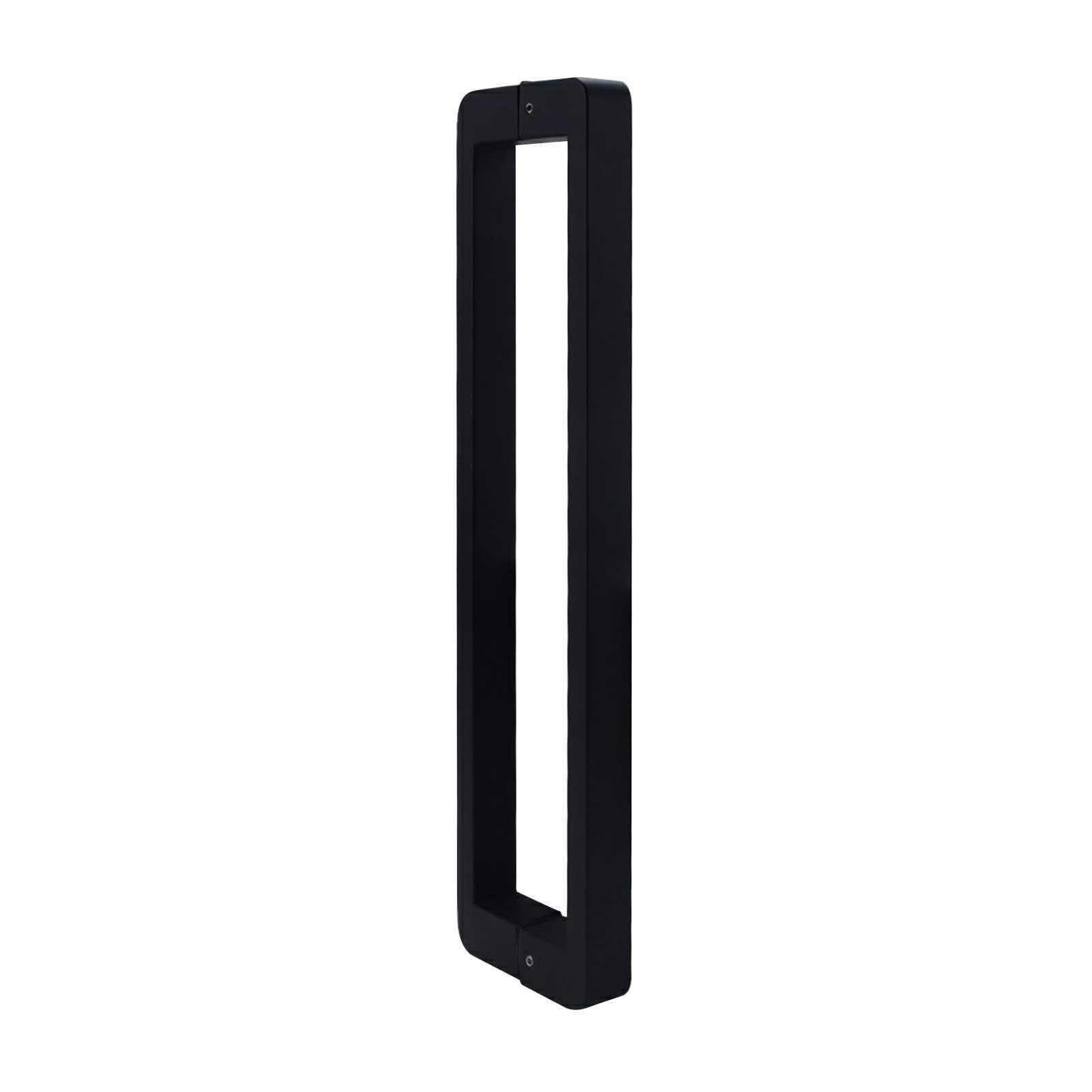 GYRAZXS Matte Black Stainless Steel Shower Door Handle Sliding Barn Door Pulls with Accessories 600mm Grab Bar for Bathroom Safety and Support
