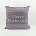 coopz Poduszka bożonarodzeniowa osłona Merry Christmas Mauve poszewka na poduszkę, wymiary: 60 x 60