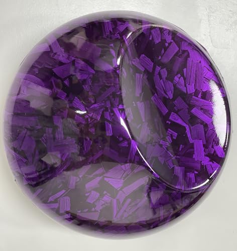 Image of LZLRUN Gloss Purple Forged Carbon Fiber Car Vinyl Wrap Film 3ft x 10ft