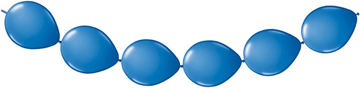 falksson Ballon Girlande Ketten-Ballons Party-Deko blau 300x30cm Einhe