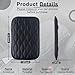 Amiss Auto Center Console Pad, Universal Waterproof Car Armrest Seat Box Cover, Car Interior Accessories, Leather Auto Armrest Cover Protector for Most Vehicle, SUV, Truck (Black)