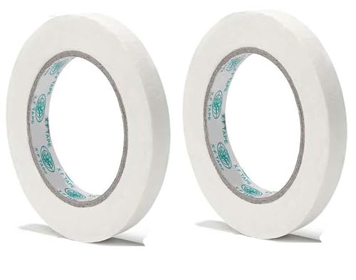 0.7 inch Masking Tape, Drafting Tape Beige White Color Acid-Free Painting Tape,Paper Tape, Artists...