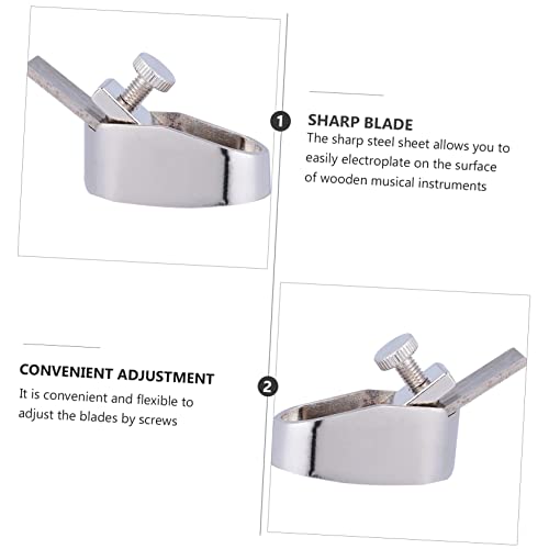 SAFIGLE Daumenhobel Holz Handwerkzeug Holzpolierhobel Mini Holzhobel Japanisches Blockflugzeug Geigenbauer Flugzeug Block Hand Hobel Manuelle Hobel Holzbearbeitung Zubehör Violine Messing