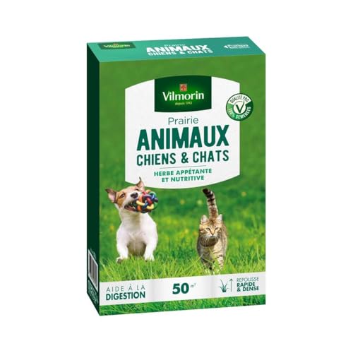 Vilmorin 4461212 Prairie Animaux Chiens et Chats, Vert, 5.80 x 14.5 x 22 cm