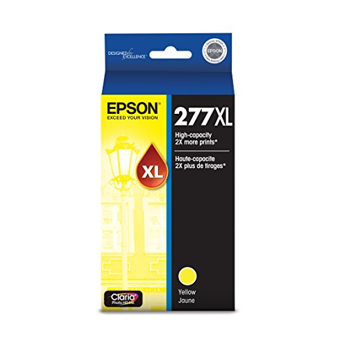 EPSON T277 Claria Photo HD -Ink High Capacity Yellow -Cartridge (T277XL420-S) for Select Epson Expression Printers