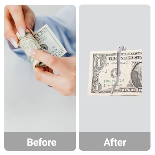 Little World 4PCS Money Clip - Stainless Steel Spring Money Clip for Men, Minimalist Mens Money Clip Front Pocket Wallet (70MM)4