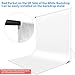 HEMMOTOP Photo Backdrop Curtains, 5x6.56 ft White Backdrop for Photoshoot, White Photography Seamless Backdrops Background for Easter, Birthday Party, Halloween, Photo, Projector Screen (150x200 cm)
