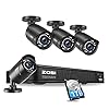 ZOSI 5MP H.265+ PoE Home Security Camera System Outdoor Indoor, 8CH 2K PoE NVR with 1TB HDD for 24/7 Recording and (4…